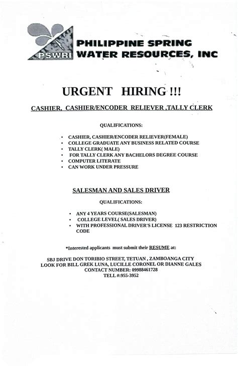 jobs in zamboanga city|Urgent! Jobs in Zamboanga City .